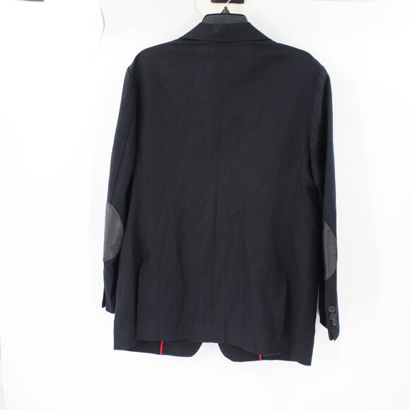 Studiosuits Sport Coat Men 42R Unstructured Linen Peak lapel Patch pockets black - Picture 6 of 13